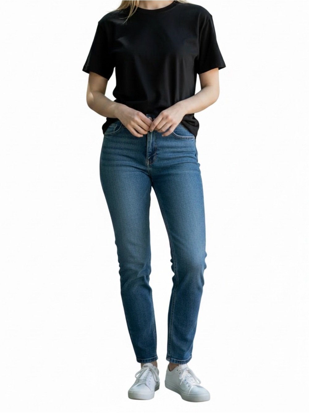 H&M Women's Straight Leg Jeans - Blue
